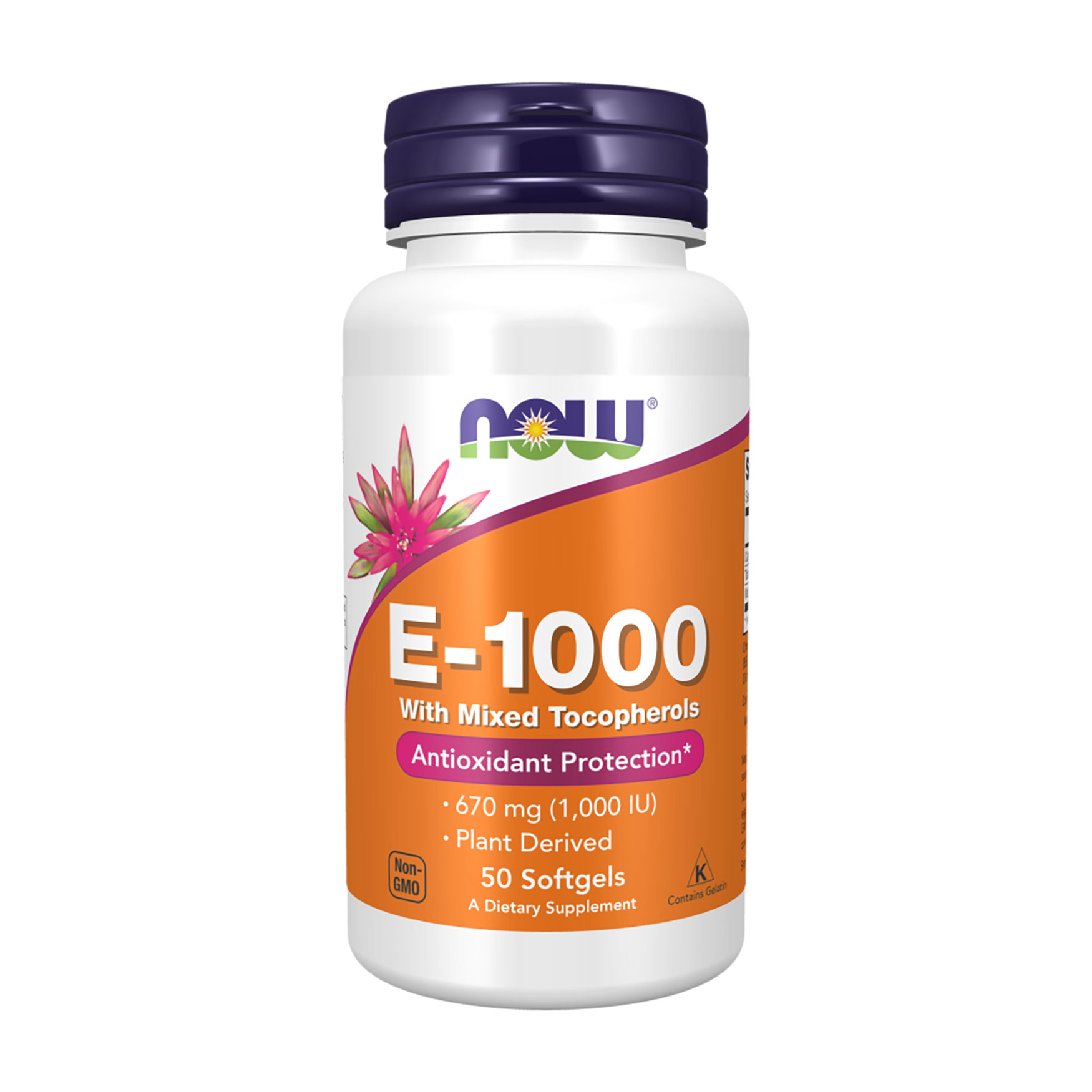 Вітамін E NOW foods Vitamin E-1000, 1000 МО, 50 гелевих капсул